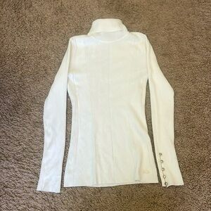 White House black market white turtle neck